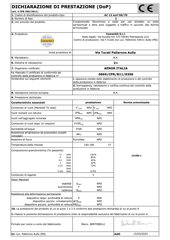 DoP Tappeto 0-15